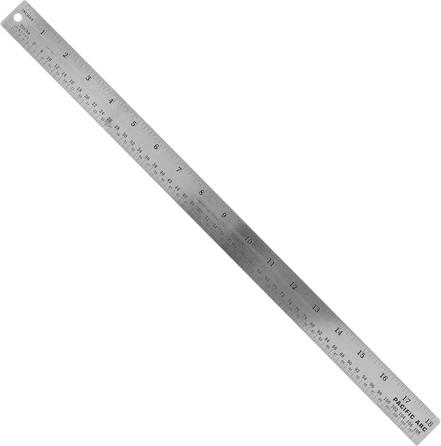 45cm stainless steel liniaal